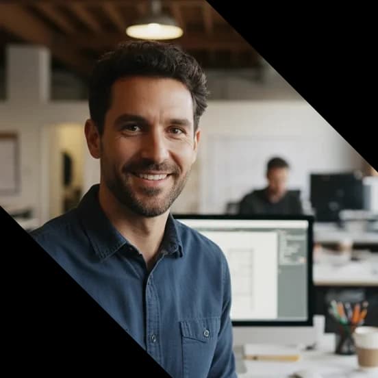 Professional reviewing website design plans