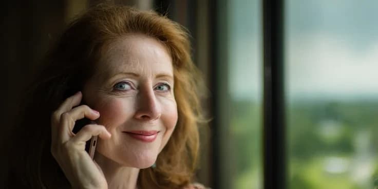 Business professional discussing marketing strategy